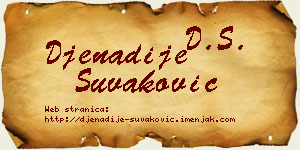 Đenadije Šuvaković vizit kartica